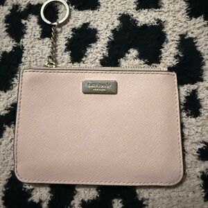 Kate Spade Blush Card Pouch with Keychain